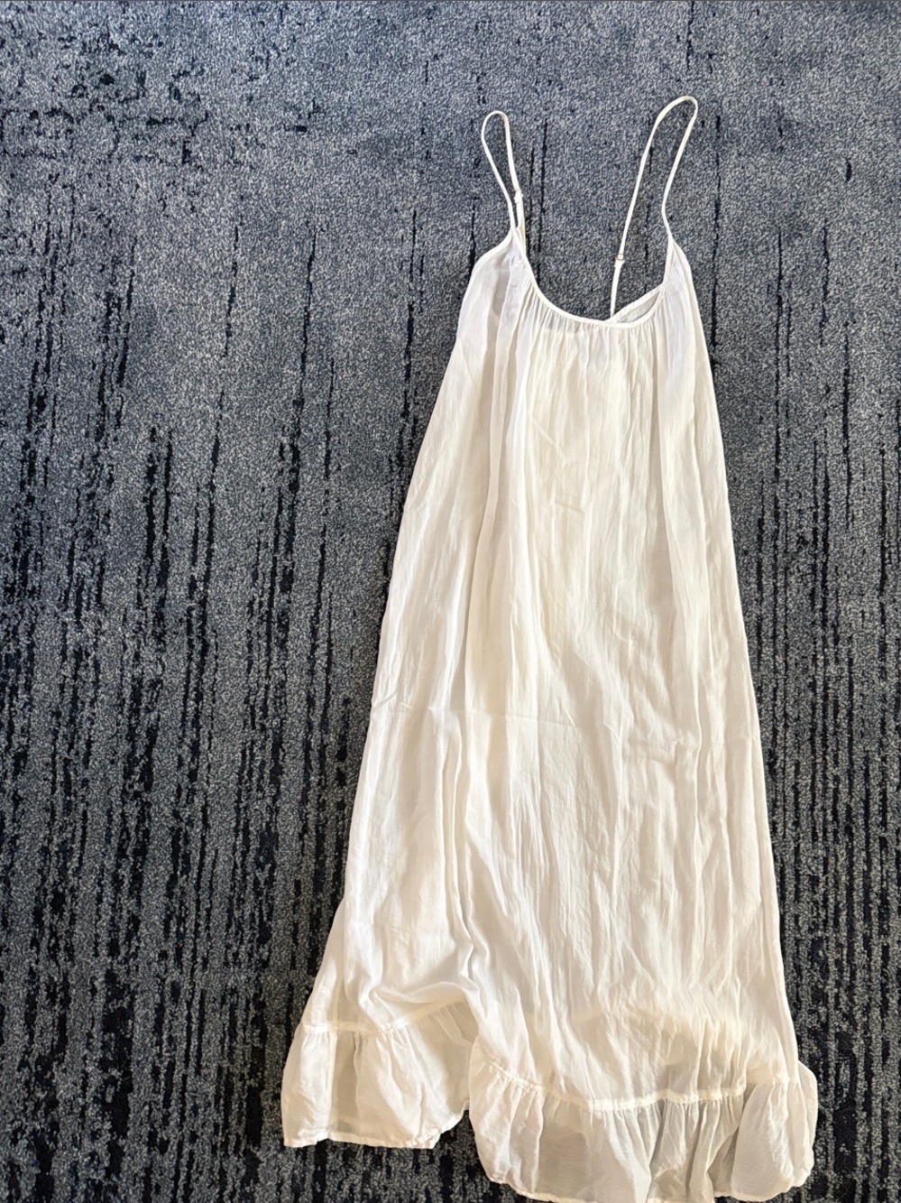 J Crew White Lightweight Dress w/Spaghetti straps